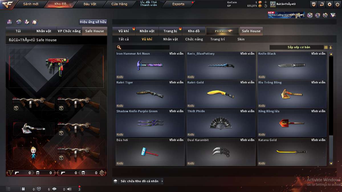 shop acc cf uy tin gia re